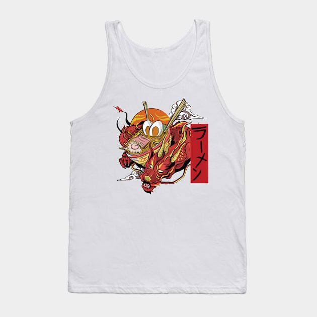 Ramen Dragon Tank Top by madeinchorley